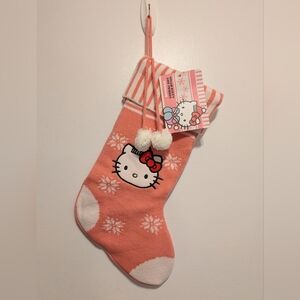 Hello Kitty Pink and White Holiday Stocking